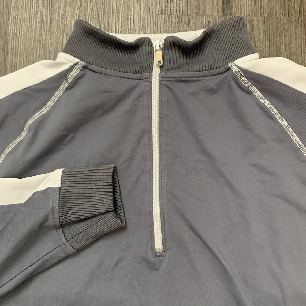 FootJoy‎ FJ Golf Jacket Mens Size XL XLarge FJ 1/4 Zip Pullover Athleisure Gray